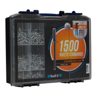 Coffret de 1500 Rivets Aveugles Alu/Acier + Pince Pro