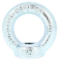 Écrou à Anneau M36 Acier Zingué Blanc DIN 582