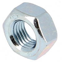 Écrou Hu M36 Pas 200 Acier Zingué Blanc DIN 934