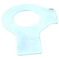 Frein d'Écrous Équerre à Aileron Ø4 Acier Zingué Blanc DIN 463