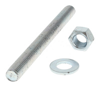 Tige Filetée pour Cartouche de Scellement Chimique M10X110 Acier Zingué Blanc