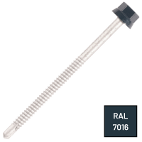 Vis Autoperceuse Zamatop ZED Tête Hexagonale 12 Ø 6.3X25 Laqué RAL 7016