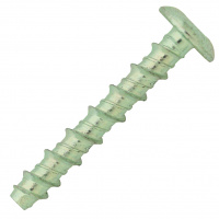Vis Béton Tête Cylindrique Torx 6X60 Acier Zingué Blanc