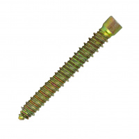 Vis de Fixation Directe pour Huisseries Tête Réduite Hexagonale Creuse 7.5X100 Acier Zingué Passivé Jaune