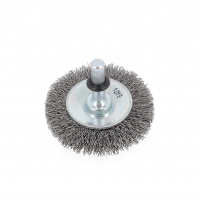 Brosse Circulaire D50x17x6 Fil Acier Ondulé