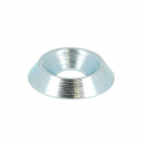 Rondelle Cuvette Pleine Ø10 Acier Zingué Blanc NFE 27619