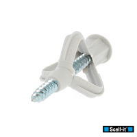 Cheville Polypropylène Universelle 6X50 avec Colerette