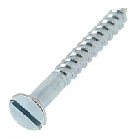 Vis Bois TF 2X10 Acier Zingué Blanc DIN 97