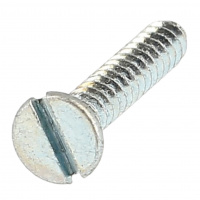 Blechschrauben mit Senkkopf und Schlitz Stahl Weiß verzinkt DIN 7972
