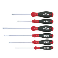 Jeu 6 Tournevis Softfinish Fente-Phillips Lames Rondes 07152