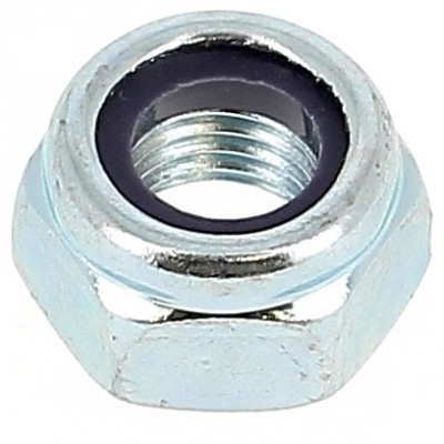 ESSBOX de 50 Écrous Nylstop M8 Acier Zingué Blanc DIN 985 (4 Plots)