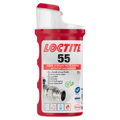 Fibre d'Étanchéité sans Phrase de Risque Loctite 55 Rouleau de 160m