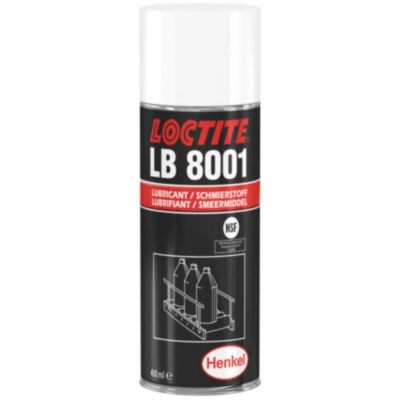 LUBRIFIANT AGREMENT ALIMENTAIRE LOCTITE LB 8001 AEROSOL 400ML