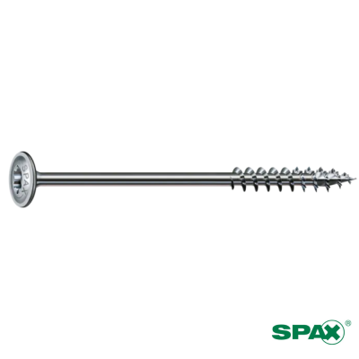 Vis à Bois SPAX à Embase T-STAR plus T30 6X100 Acier Cémenté Trempé WIROX avec Pointe 4CUT