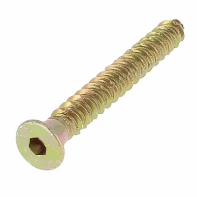 Vis de Fixation Directe pour Huisseries TFHC 7.5X80 Acier Zingué Passivé Jaune