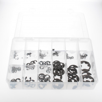 Sortimentbox Klippringe Stahl Schwarz DIN 6799