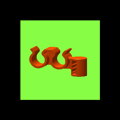 Support 2 Tubes Pour Goujons - Stud Cable Clips For 2 Tubes