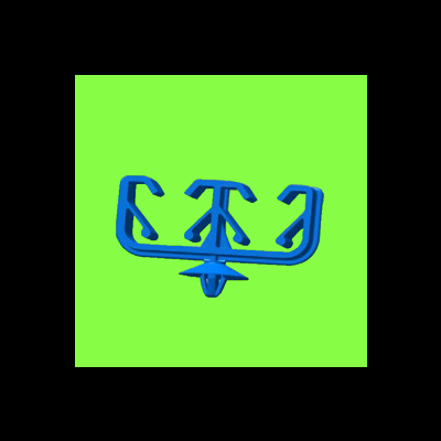 Support 2 tubes - Standard Clips For 2 Tubes
